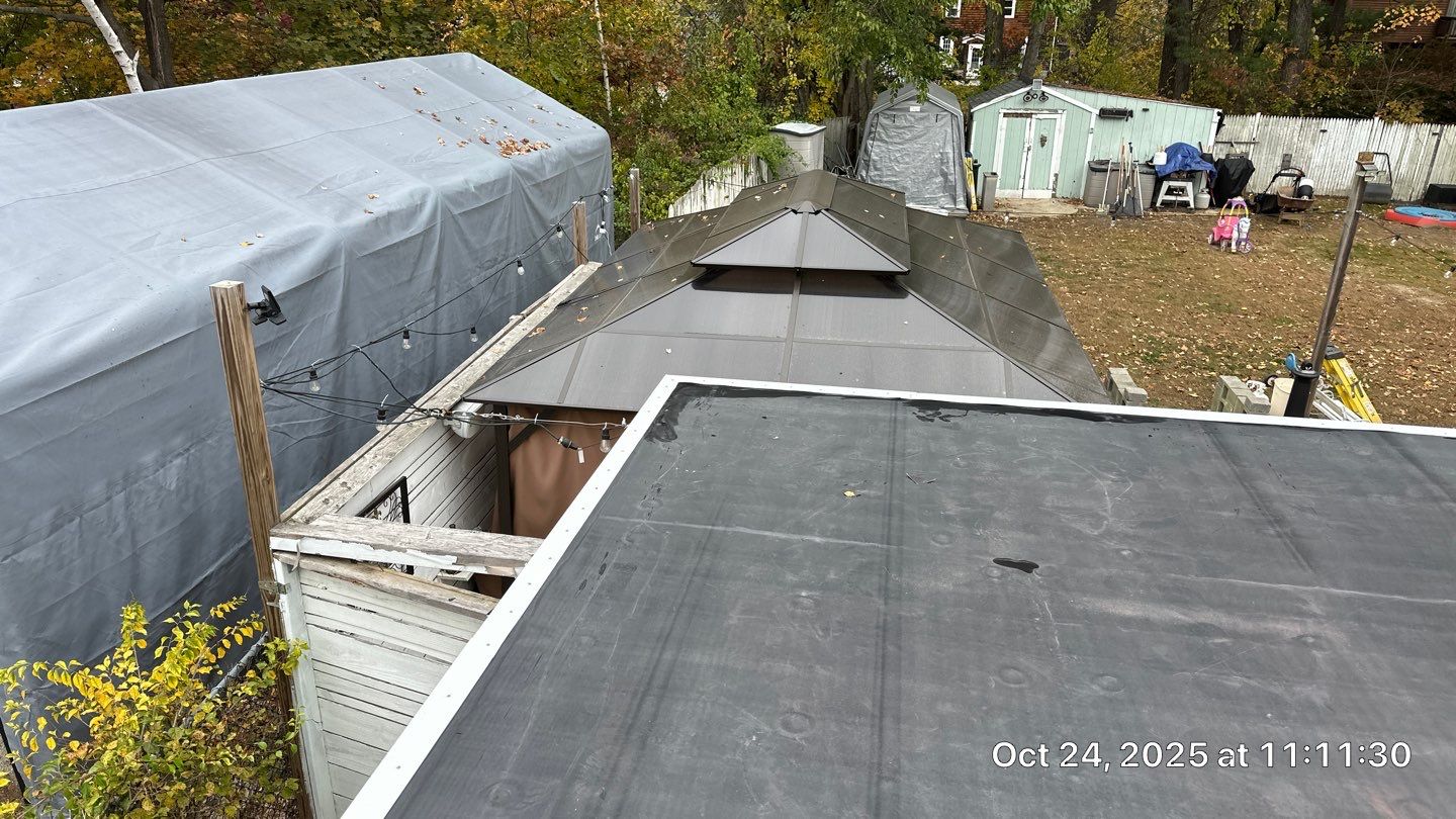 Westford EPDM Flat Roof with Gutter & Soffit/Fascia Replacement by Mighty Dog Roofing of Greater Middlesex County