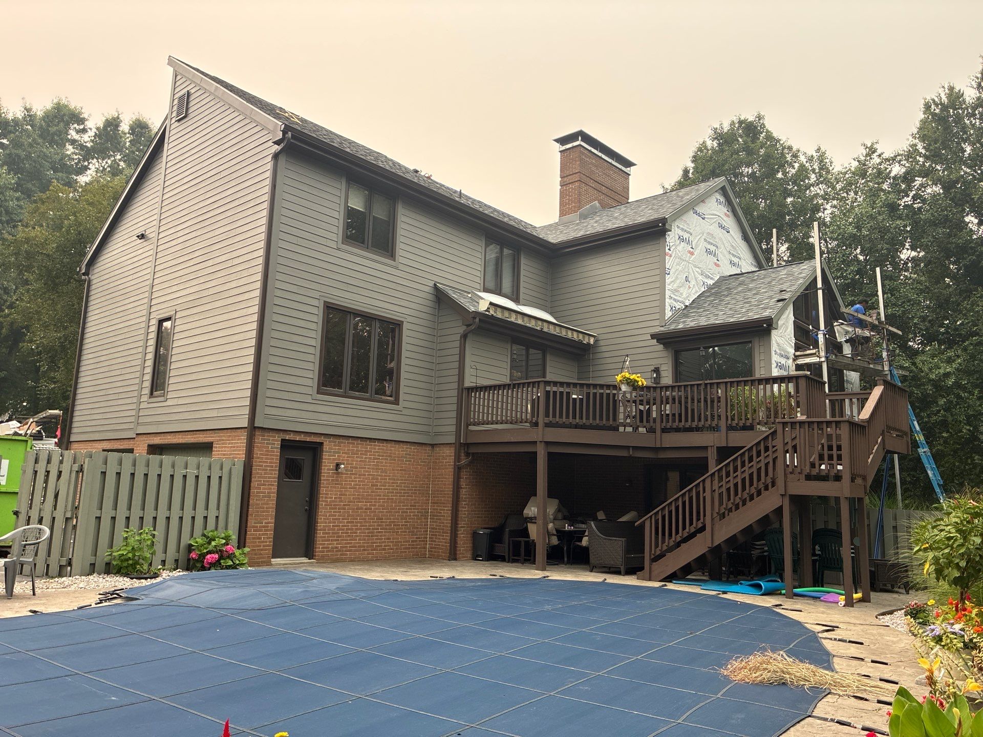 James Hardie Lap & Board and Batten in Aged Pewter at Allison Park by Ideal Siding Pittsburgh