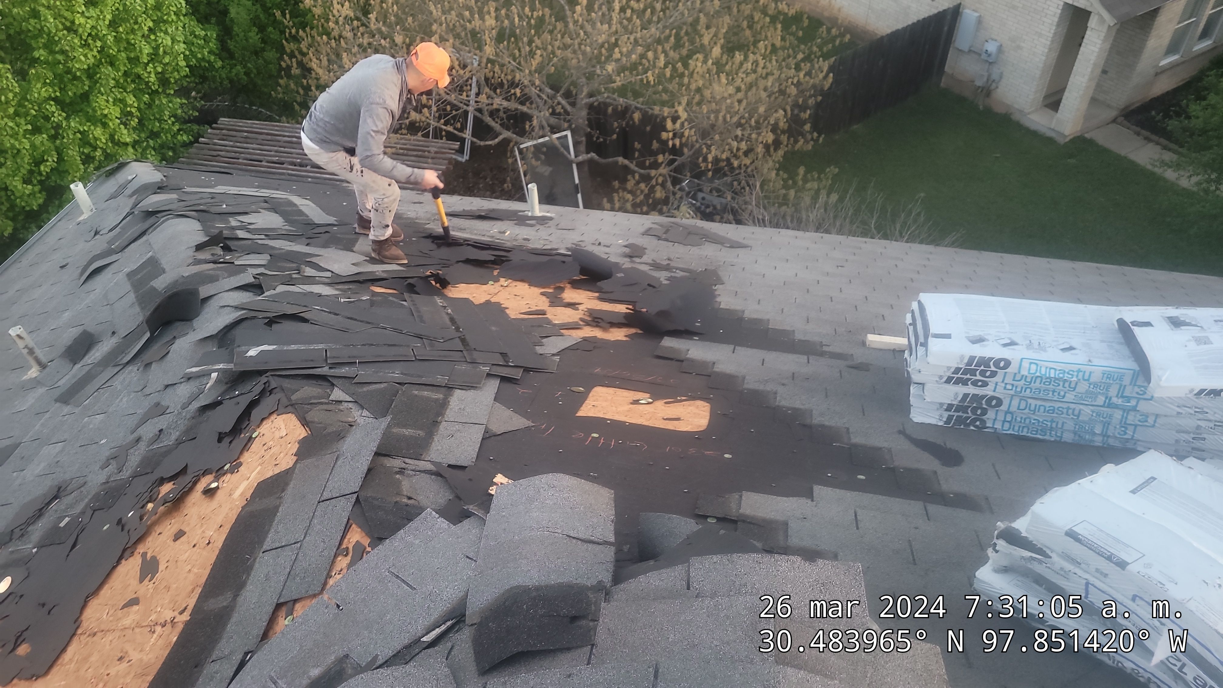 Cedar Park Residential Roofing Replacement with IKO Dynasty Shingles by Caliber Restoration LLC