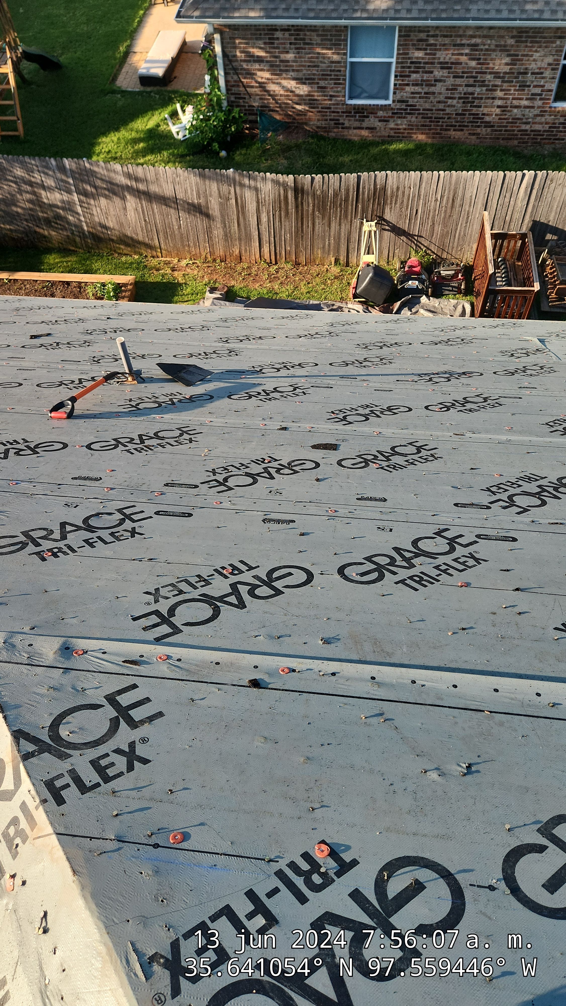 Reroof using GAF HDZ in Charcoal by Castillo Roofing