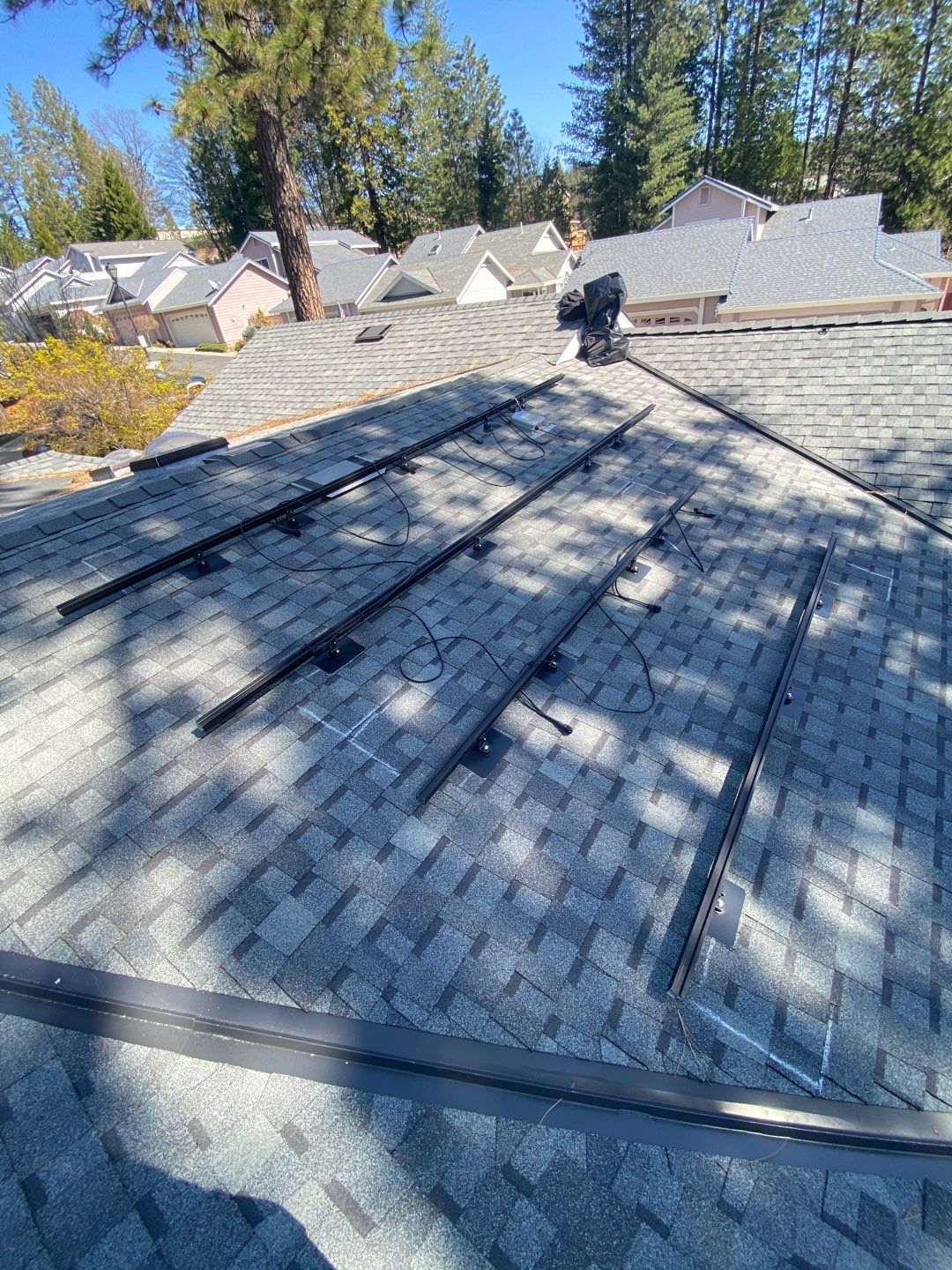 Attic Insulation, Roofing, and Solar for this in-town home by Byers Enterprises 