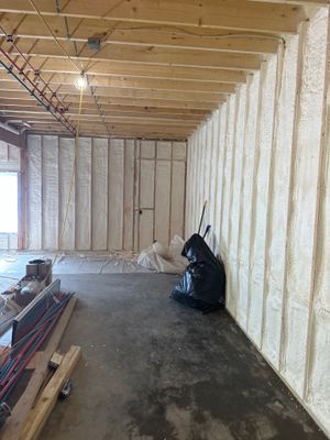 Basement Exterior Walls using Closed Cell Spray Foam