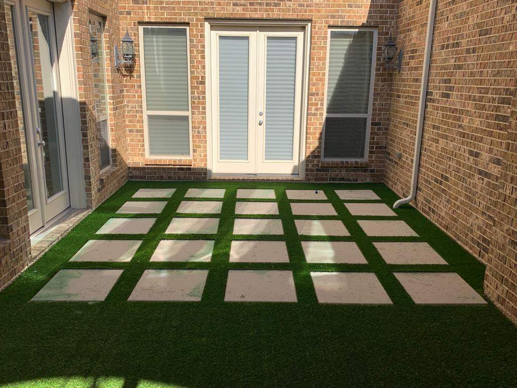 Ruby — Artificial Turf Upgrade & New Drainage System by Texas Urban Elements