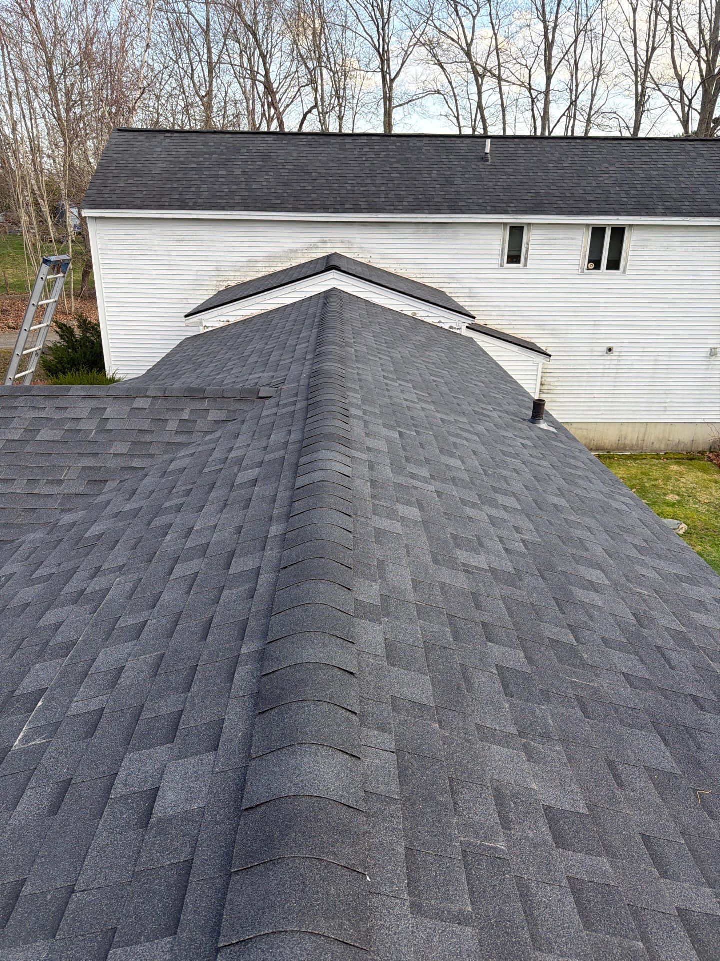 Residential Asphalt Roofing Replacement with IKO Cambridge Shingles in North Hampton by Tall pine roofing