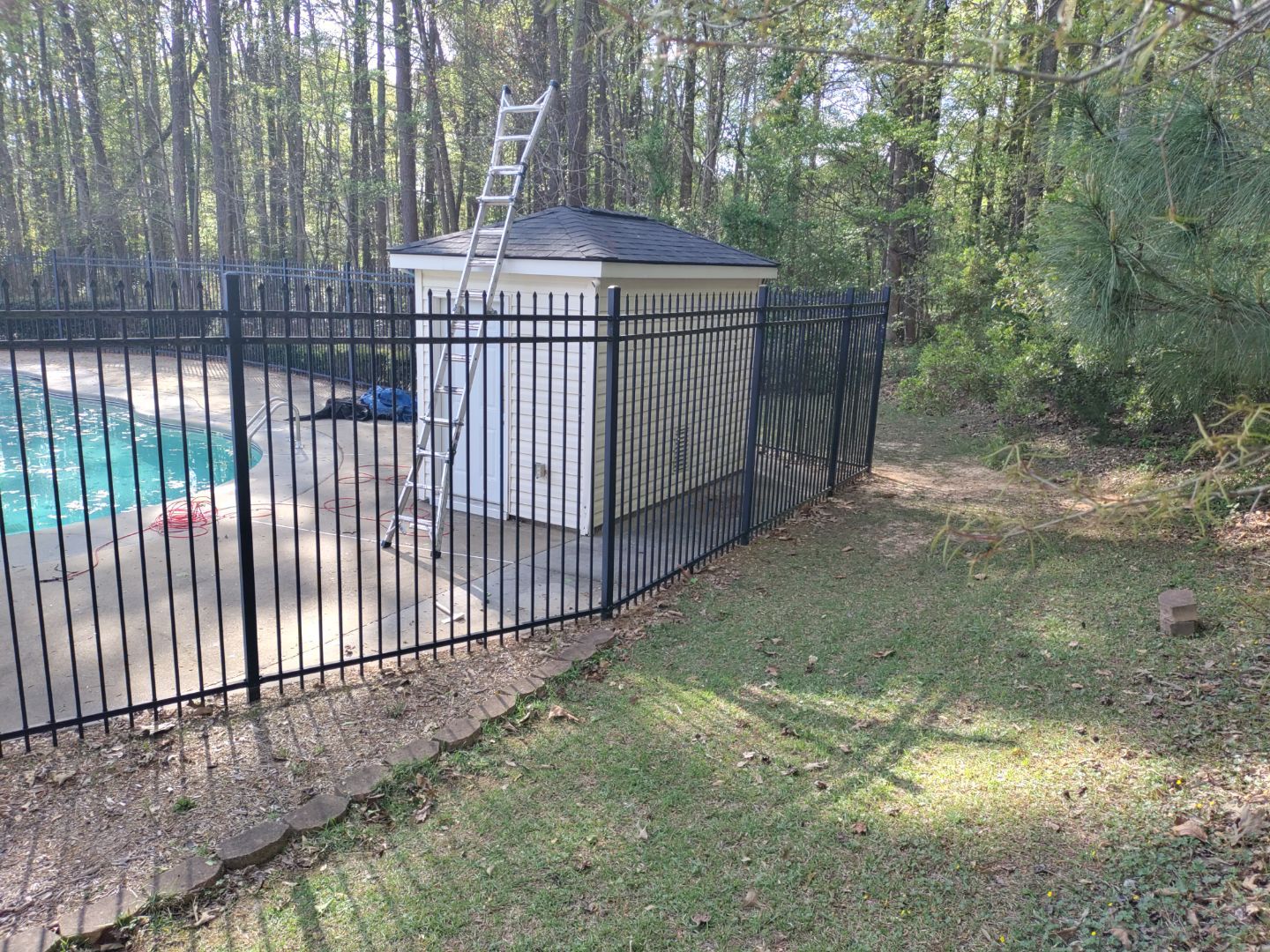 Pool House Roof Replacement using Owens Corning Onyx Black by Inspector Roofing and Restoration