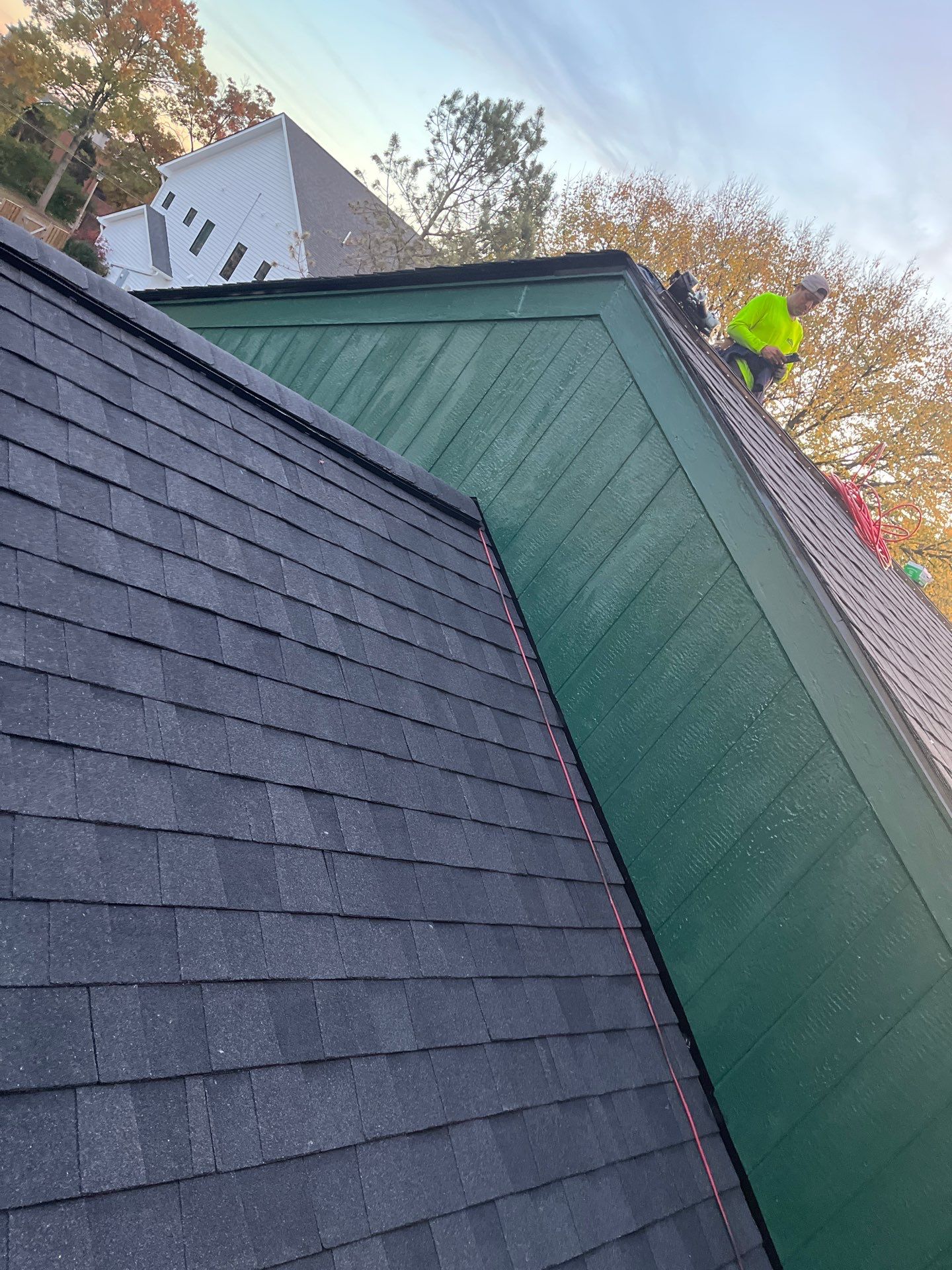 Arlington: Residential Roof Replacement with CertainTeed Landmark Pro Designer Shingles in Max Def Charcoal Black by RM Banning, Inc.