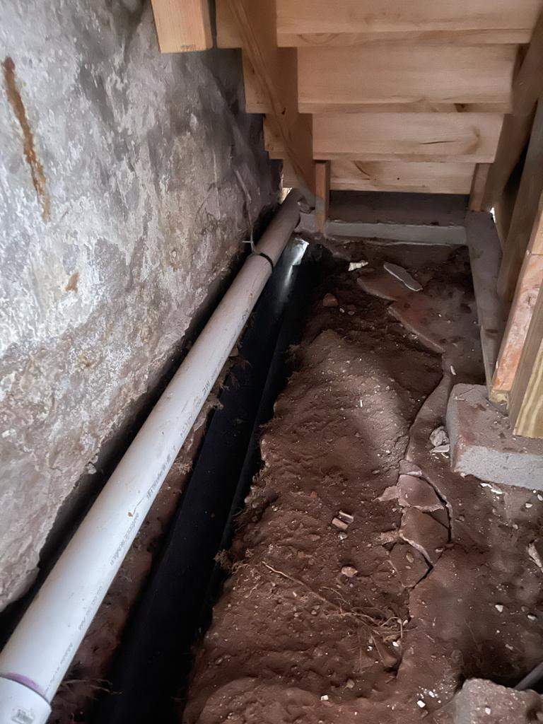 Interior French Drain Job in Lyndhurst, NJ by Pure Service Pro, LLC 