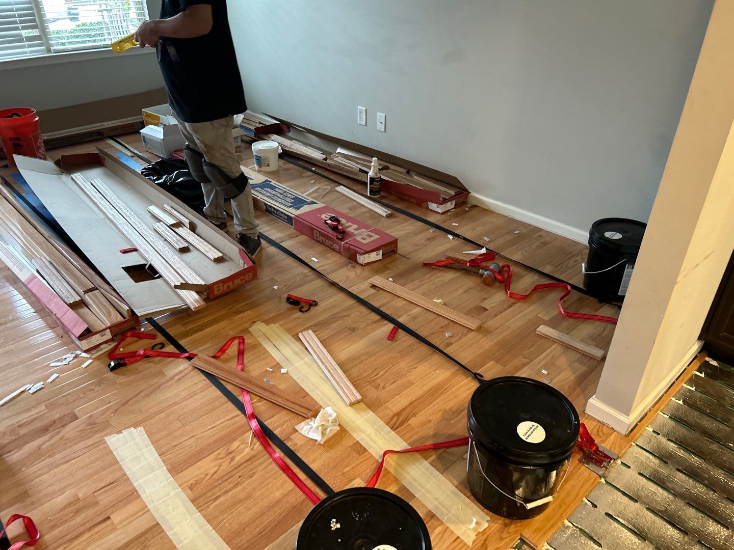 Prefinished Hardwood Glue Down  by Footprints Floors of Nashville
