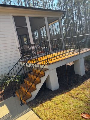 Wood Deck and Concrete using Wood and Concrete Sealant