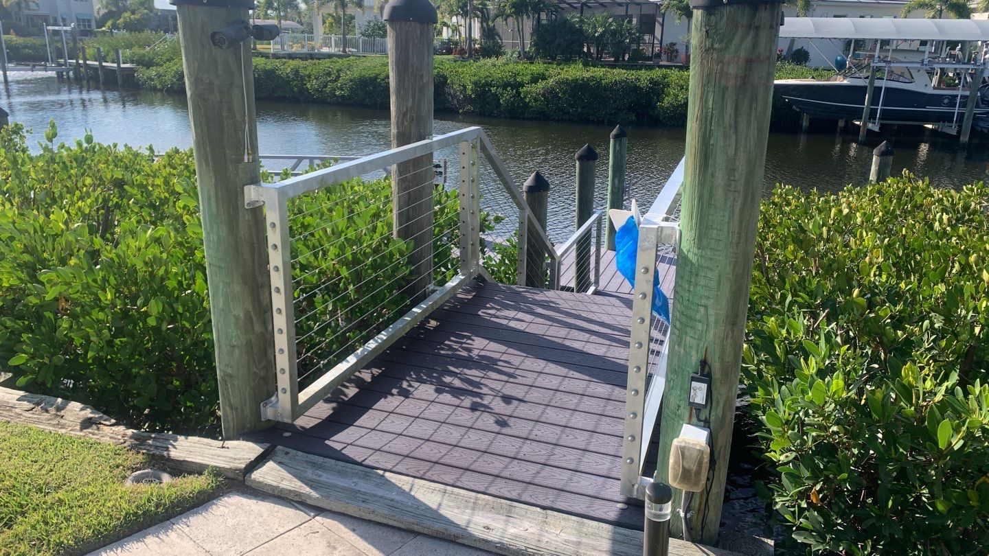 Bradenton, FL  Custom Boat Dock Gate by Asap fence and gates, LLC