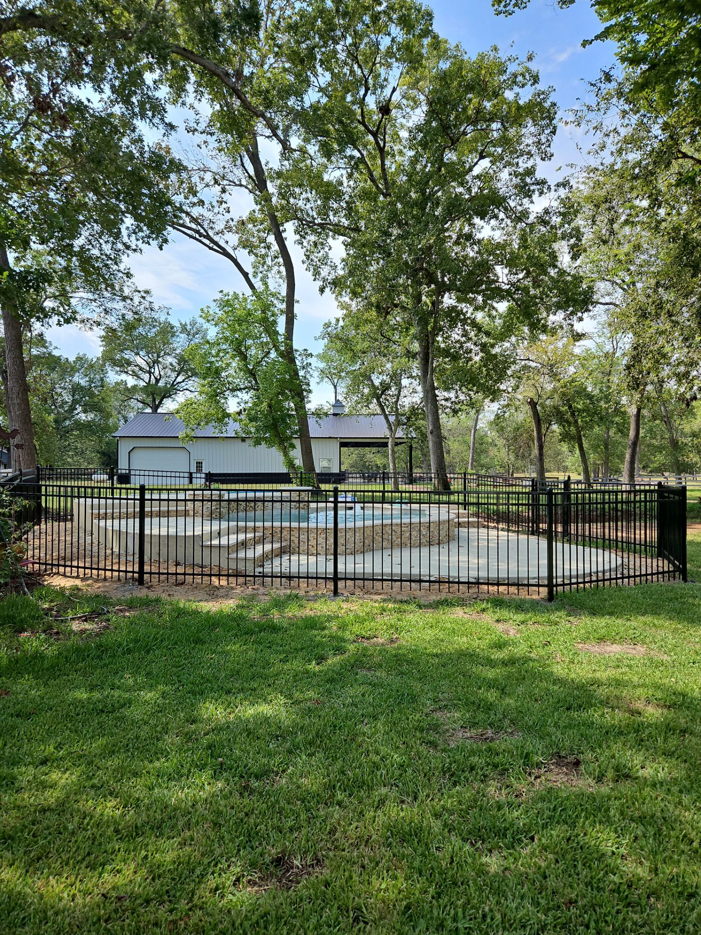 Ranch Style fence Plus Iron installation by Tim's Fences