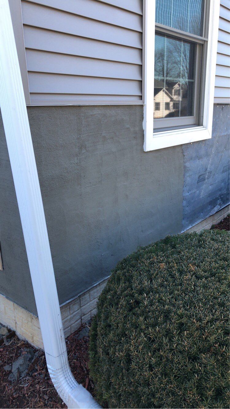 Masonry Veneer Stone Installation by ACE Waterproofing & Basement Solutions
