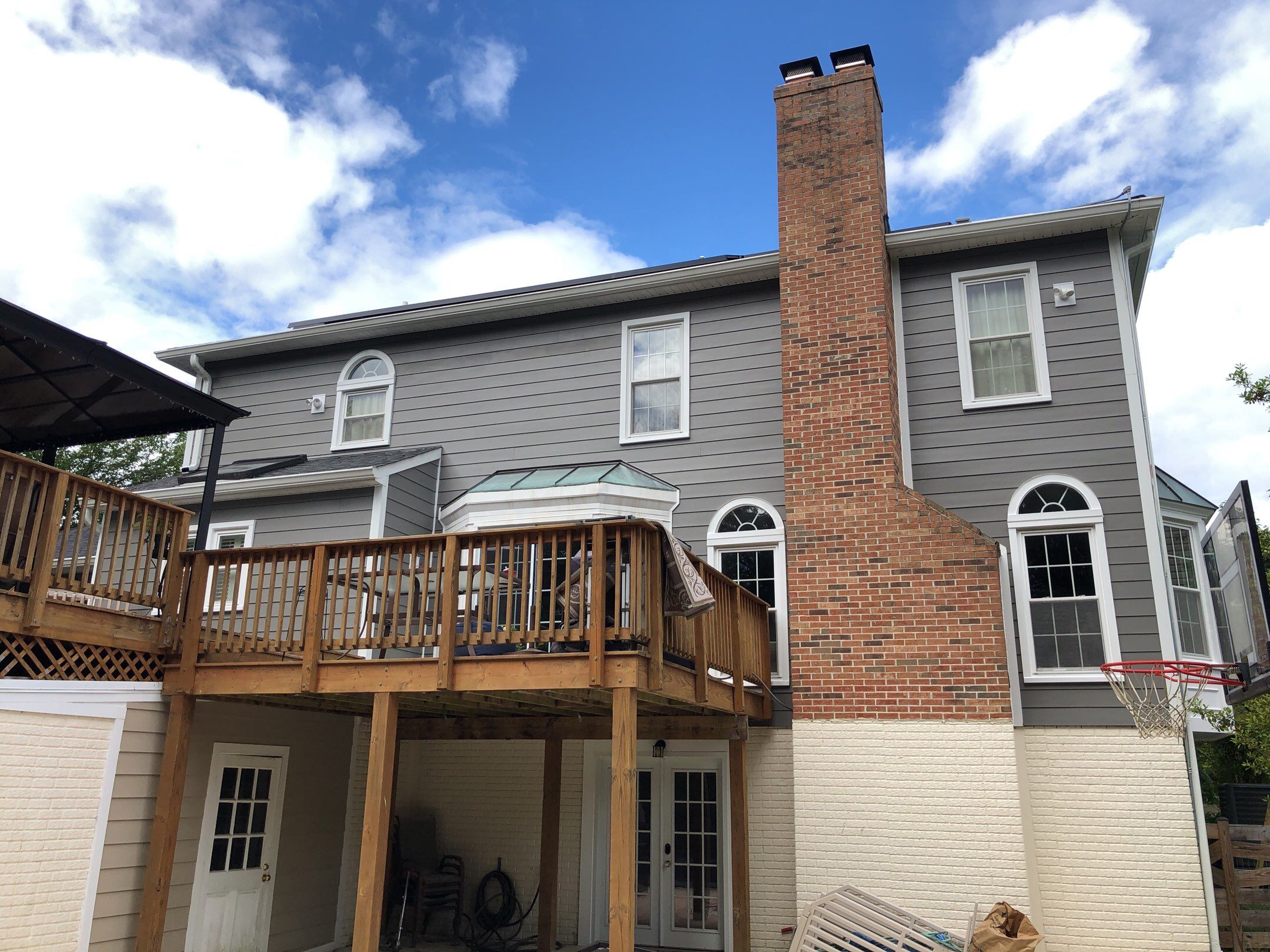 Siding Replacement using James Hardie siding by American Home Contractors