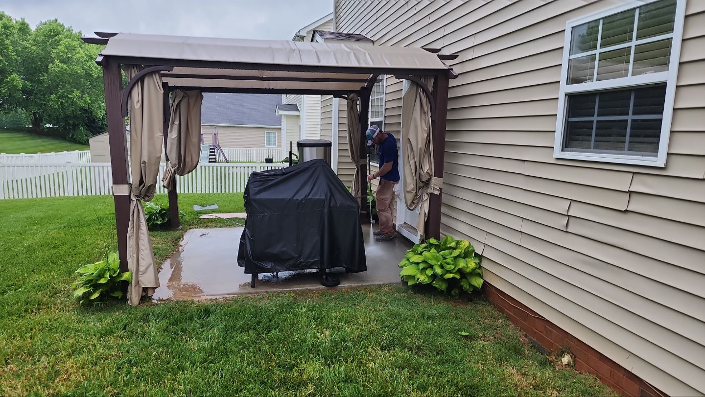 House Wash using cleaner by Power Wash Masters LLC