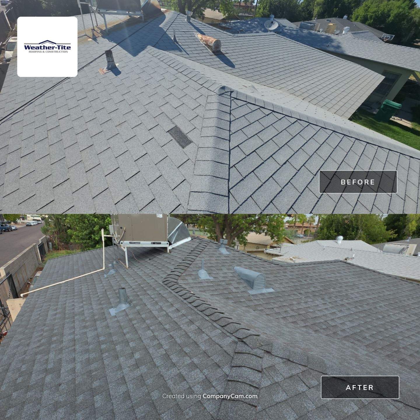 Residential Roof Install using GAF by Weather-Tite Roofing