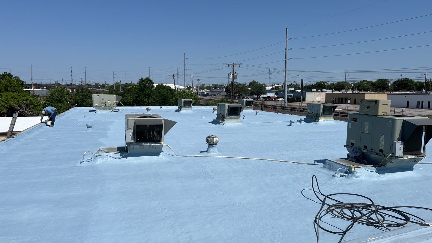 Foam & Metal Roof Restoration – Thermo Sensors (Garland, TX) by All Star Roofing LLC