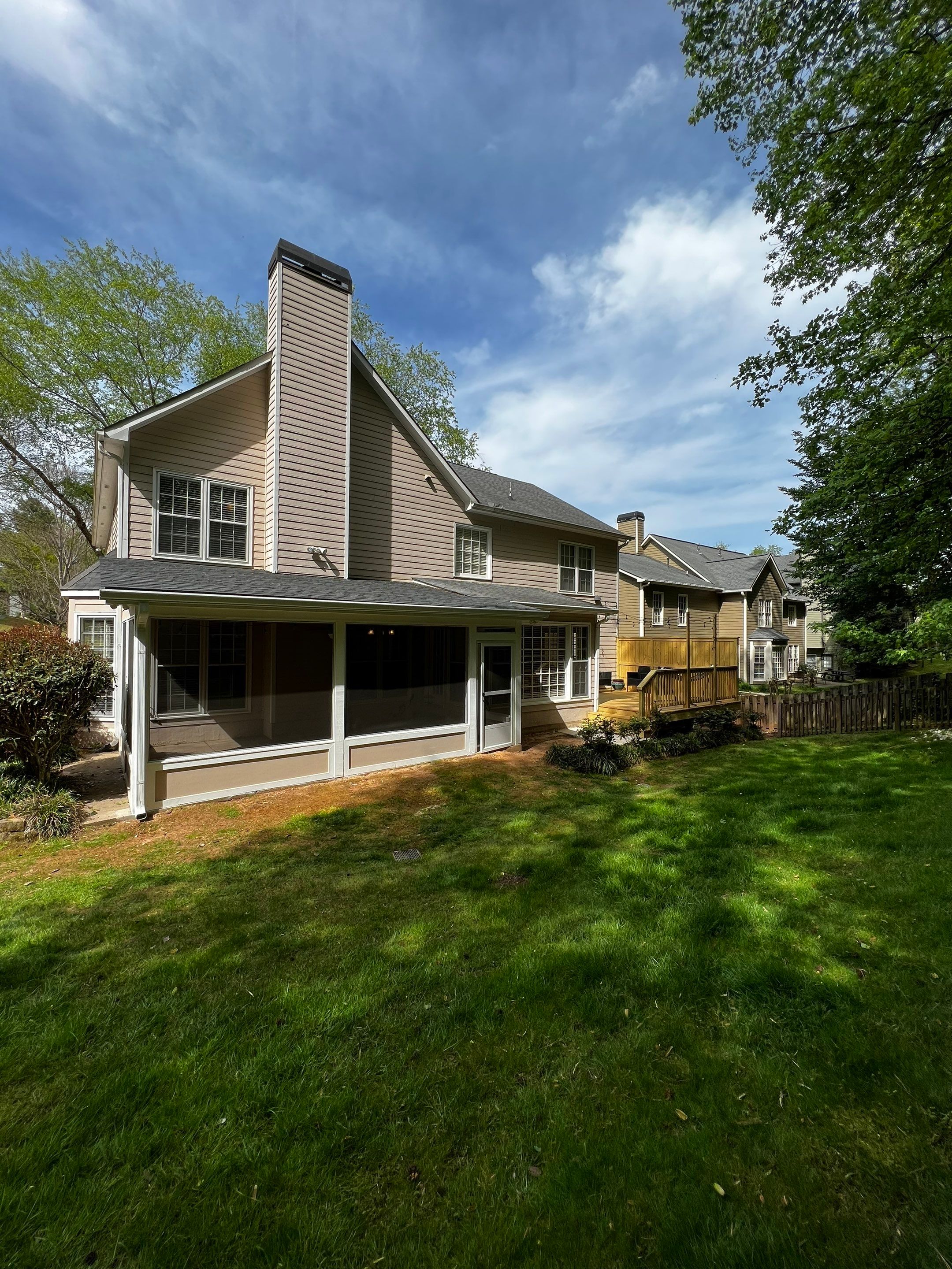 Custom Screened Porch and Multi-Level Wood Deck in Acworth by Swift Home Renovations