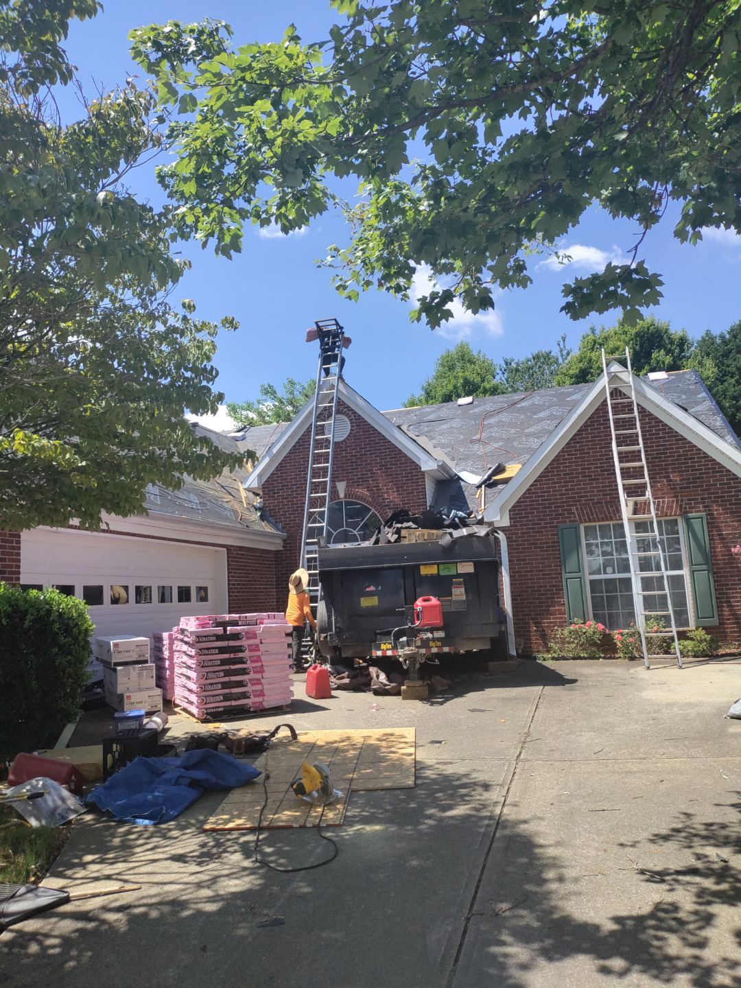 Residential Roof Replacement using Owens Corning Onyx Black by Inspector Roofing and Restoration