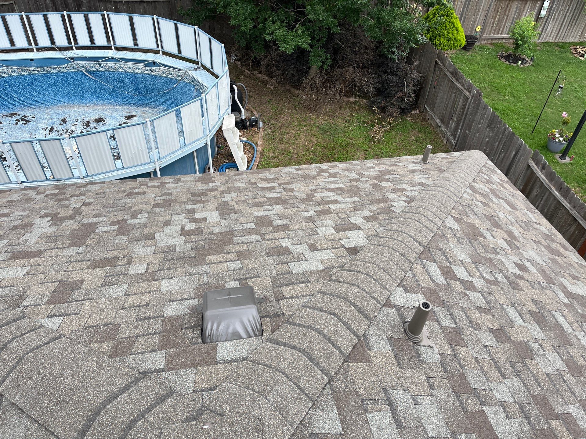 Residential Roofing Installation using Owen's Corning Duration (Lifetime) Shingles by Roof Repair Company
