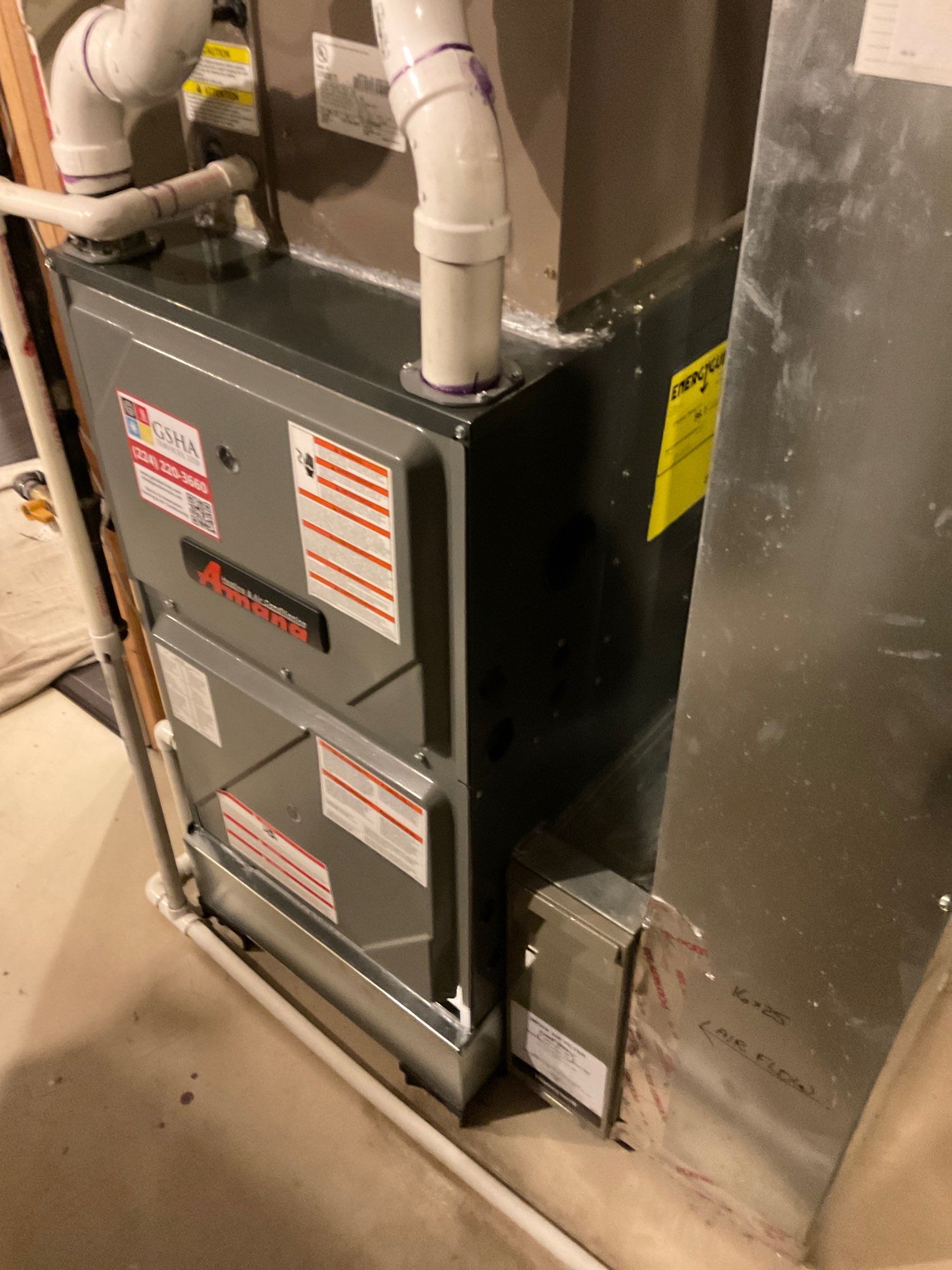 Amana Furnace Installation by GSHA Services LTD