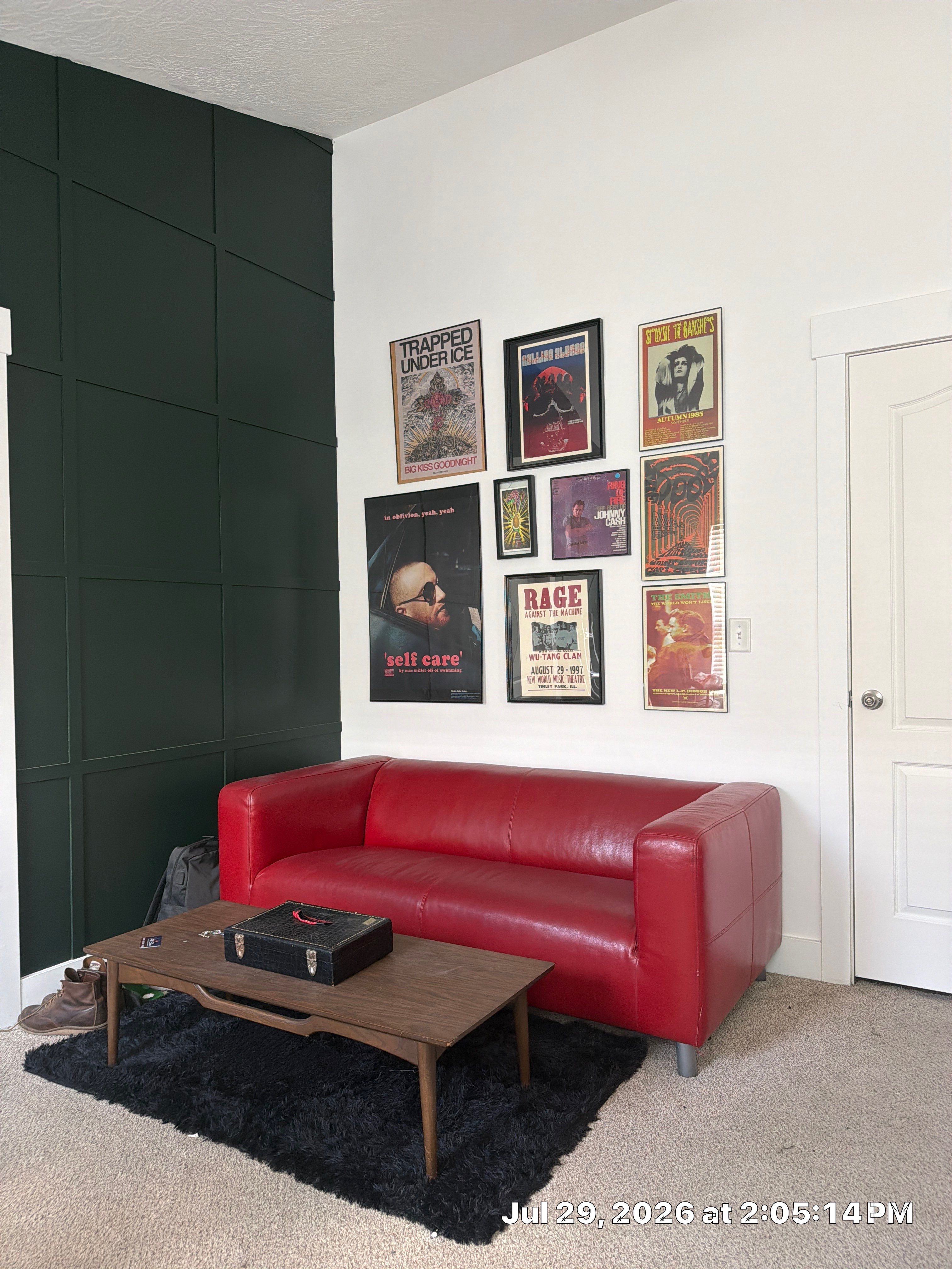Custom Grid Accent Wall and Door Installation in South Salt Lake by CompanyCam Sales Demo
