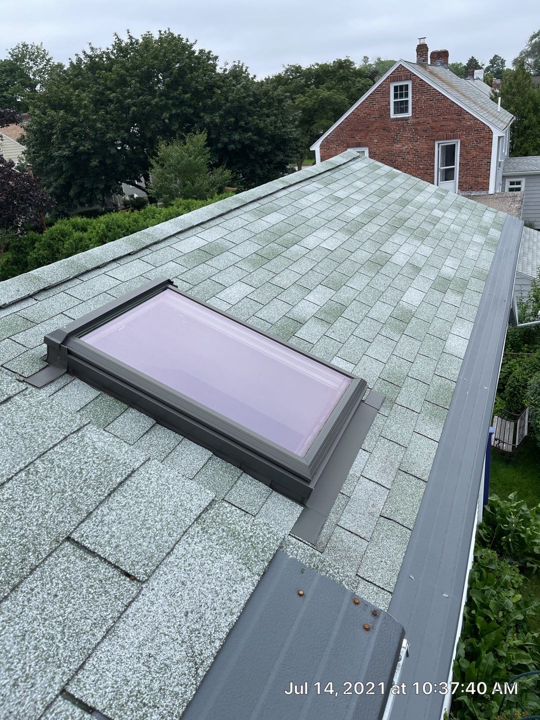 New Skylights and Roof in Belmont, MA by Master Roof Inc