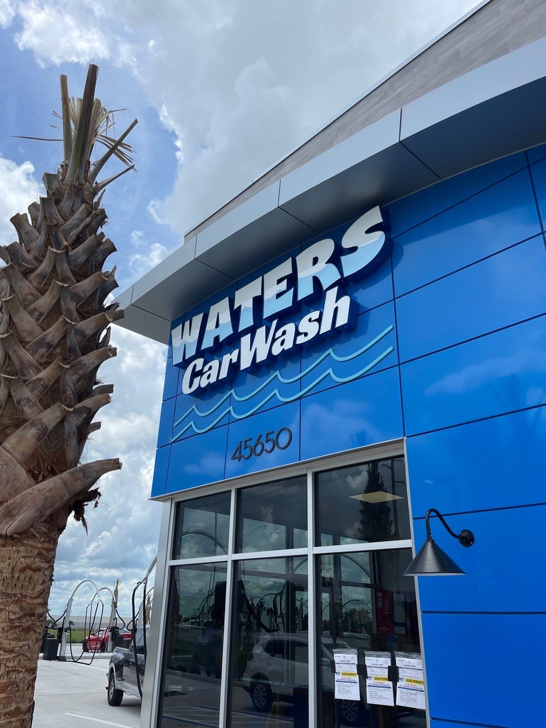 Pylon Sign and Channel Letters for Waters Car Wash by SignCrafters