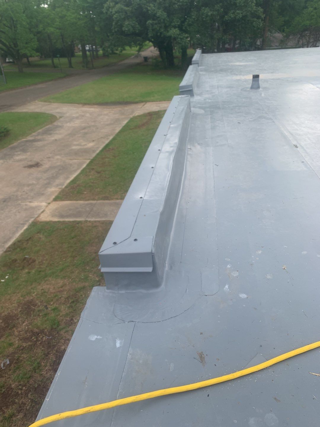 Commercial Roofing Installation using 50 mil PVC by Hostetler Roofing