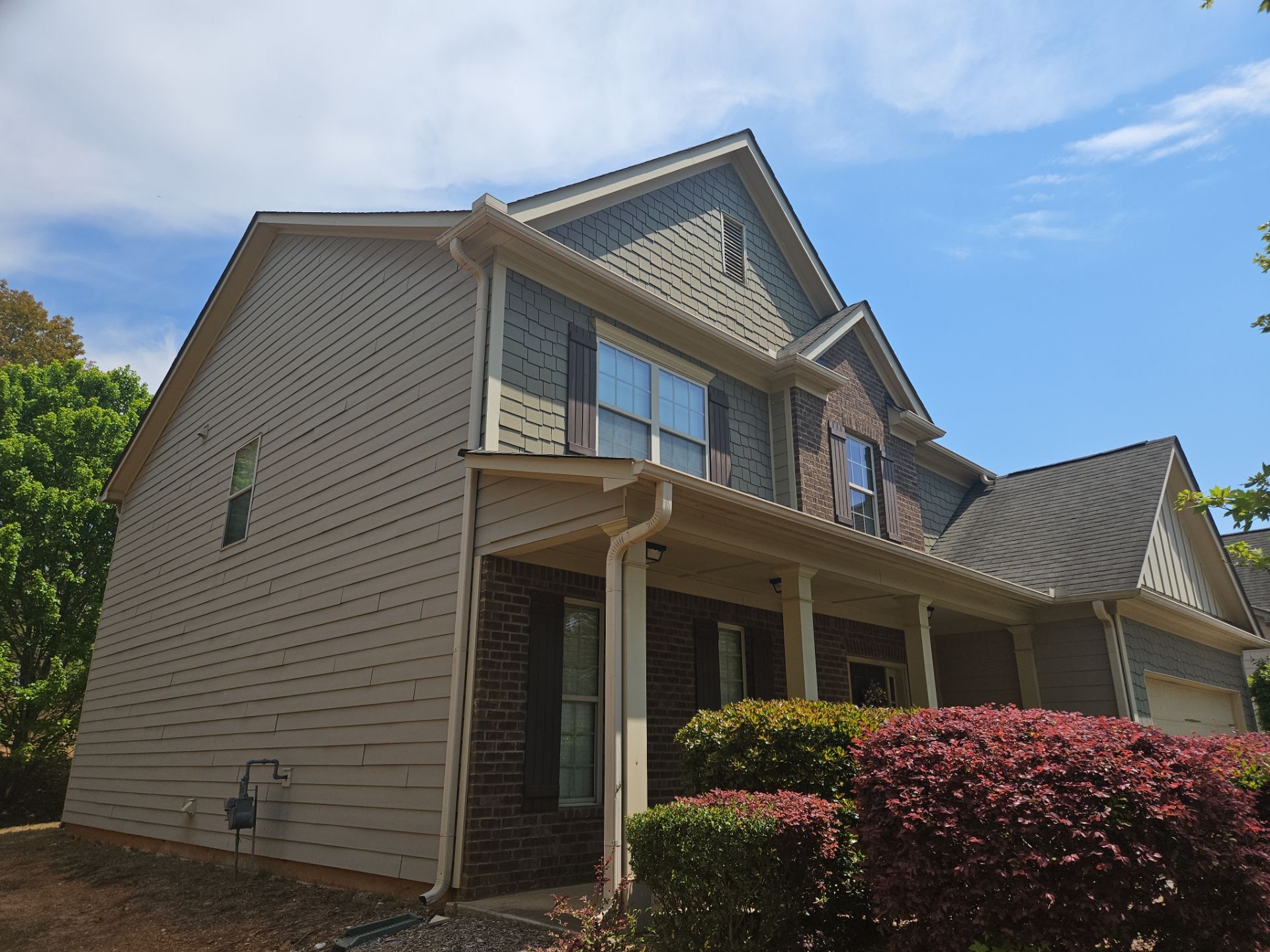 Acworth, GA Partial Siding Replacement using James Hardie Lap Siding by Nelson Exteriors 