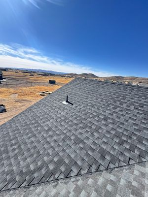 Residential Roofing Installation using GAF HDZ Charcoal