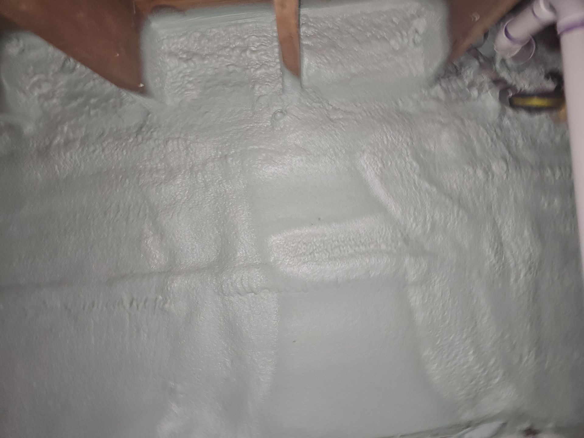 Basement Exterior Walls using Crawl Space Liner by NYS Foam & Energy