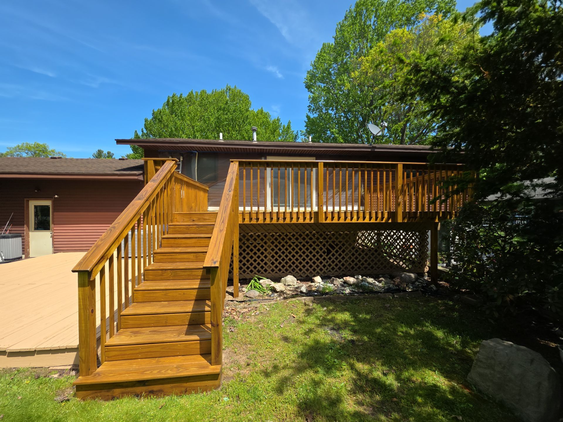 Deck Staining Project Completed in Muskegon, Michigan 49444 by Gordon Painting