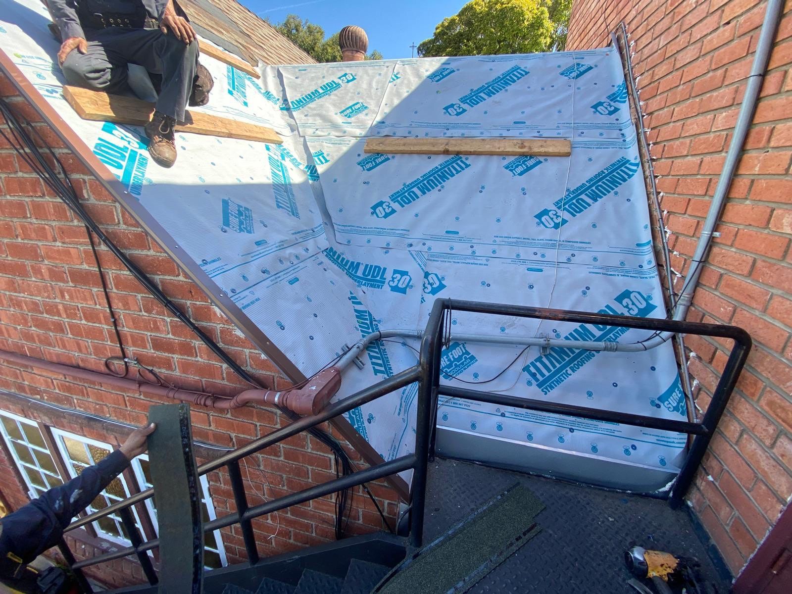 Grace Lutheran Church in Culver City - Roof Repairs using GAF Copper Canyon  by Hull Brothers Roofing