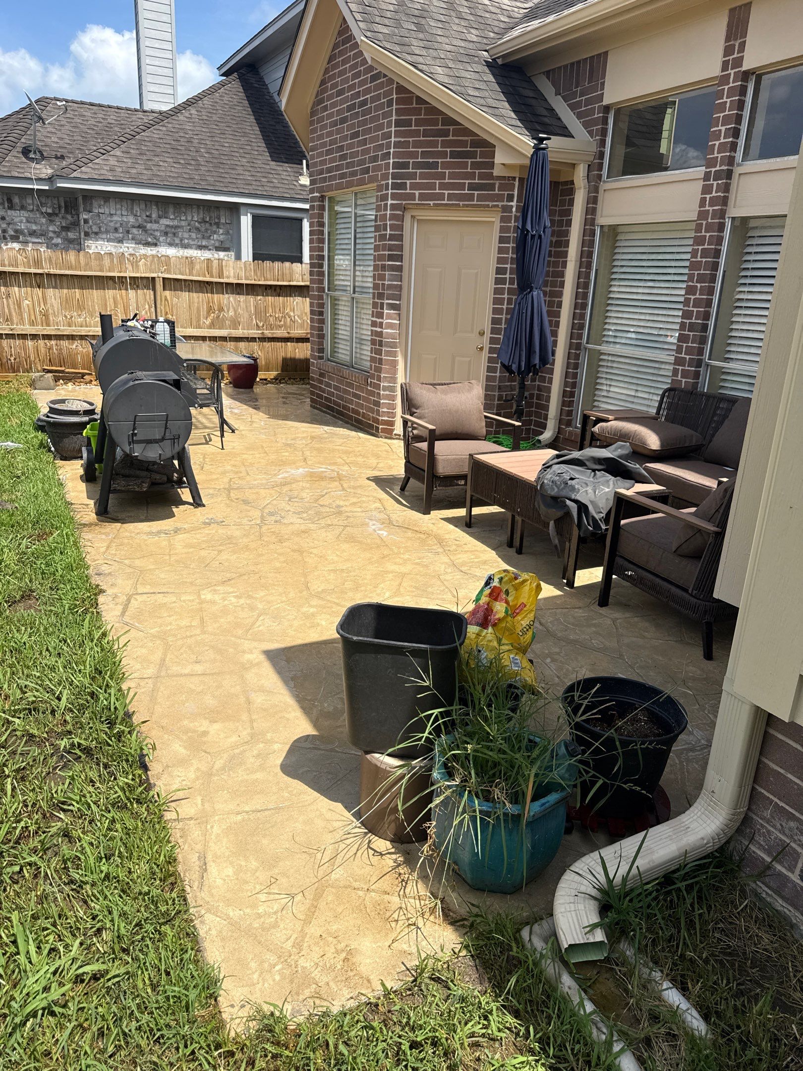 Comprehensive Fence Restoration and Concrete Surface Cleaning in Stafford by Zeal Power Washing