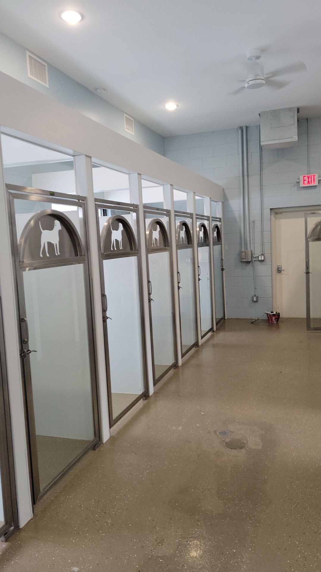 Kennel Floor Coating and Wall Painting using Penntek by Spectrum Painting, LLC