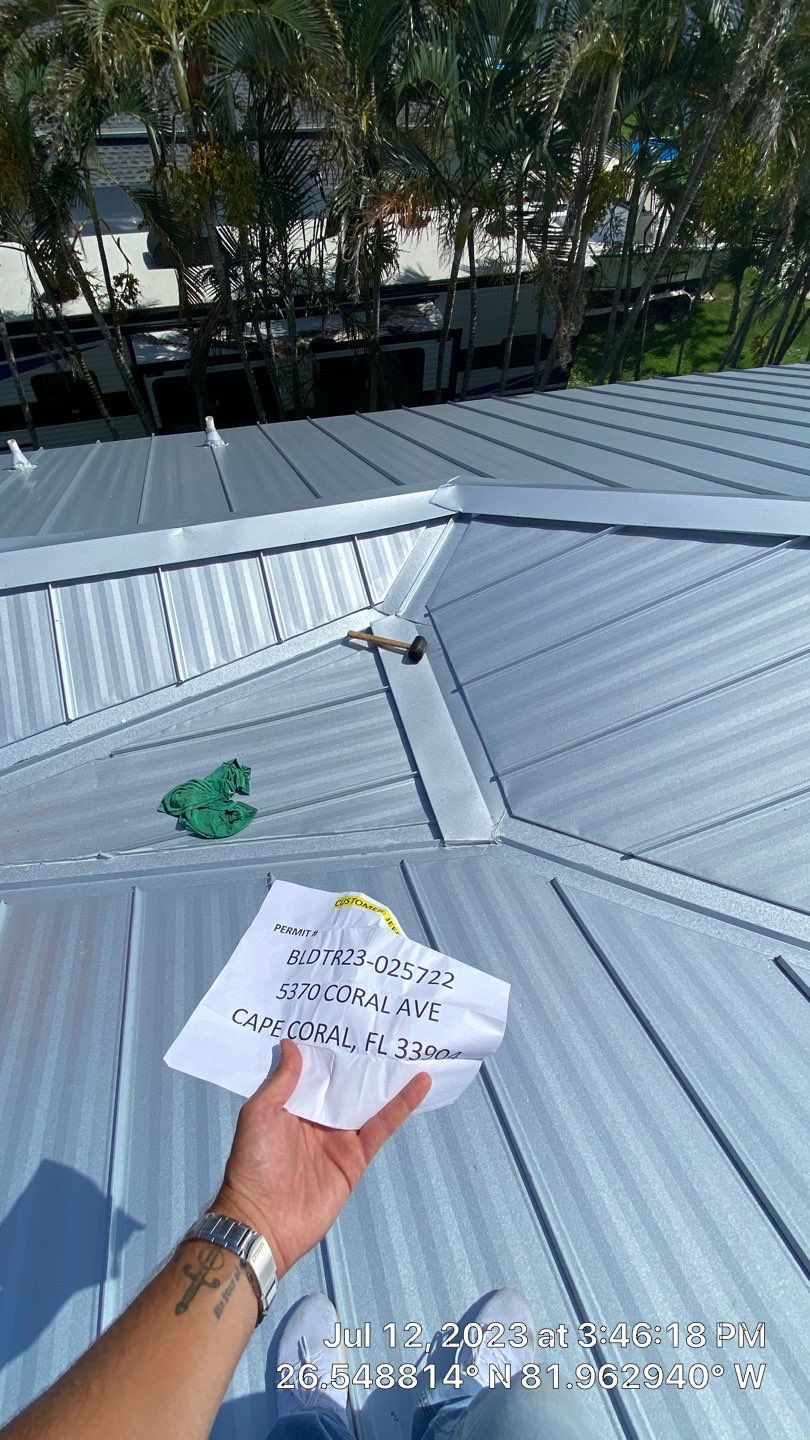 Residential Roofing Installation using Standing Seam Metal by Protek Roofing Heating Air & Solar