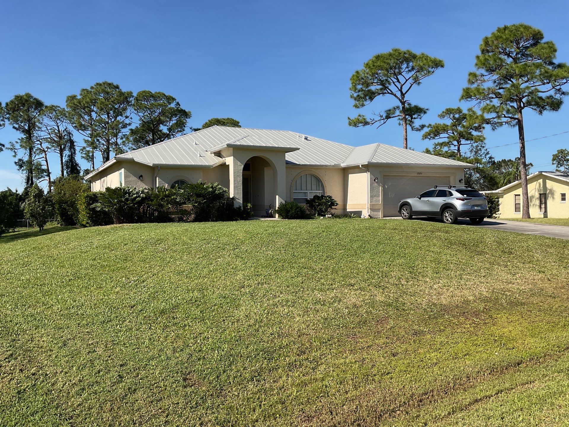 White K-Style Gutters for Modern Homes in North Fort Myers FL by Gutter Professors