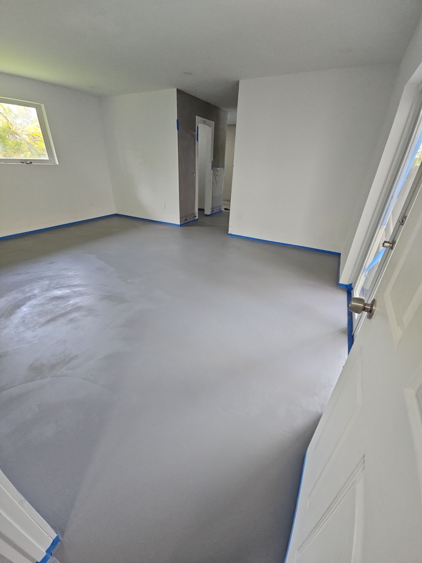 Home Floor Resurfacing w/Microtopping by Seamless Surfaces