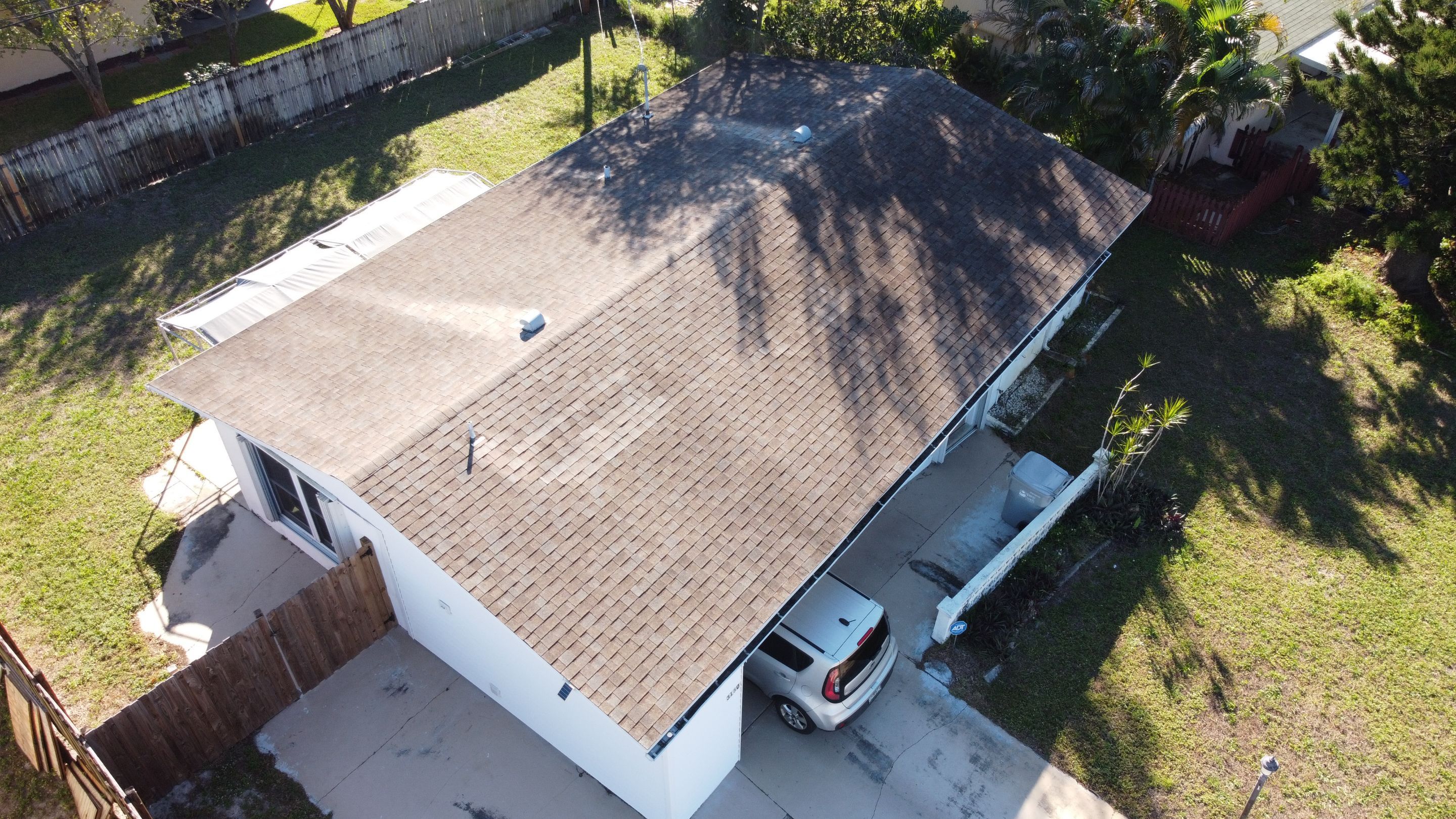 Residential Roofing Installation using 1" Nail strip metal roof by BLUES BROTHERS ROOFING