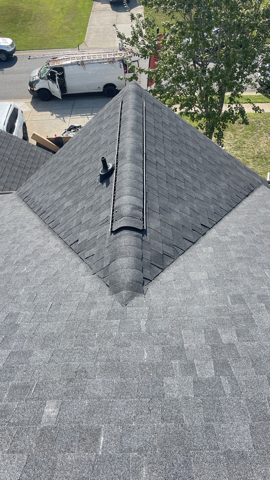 Roof replacement and interior repair by hail damage by Just Brilliant Restoration JBR