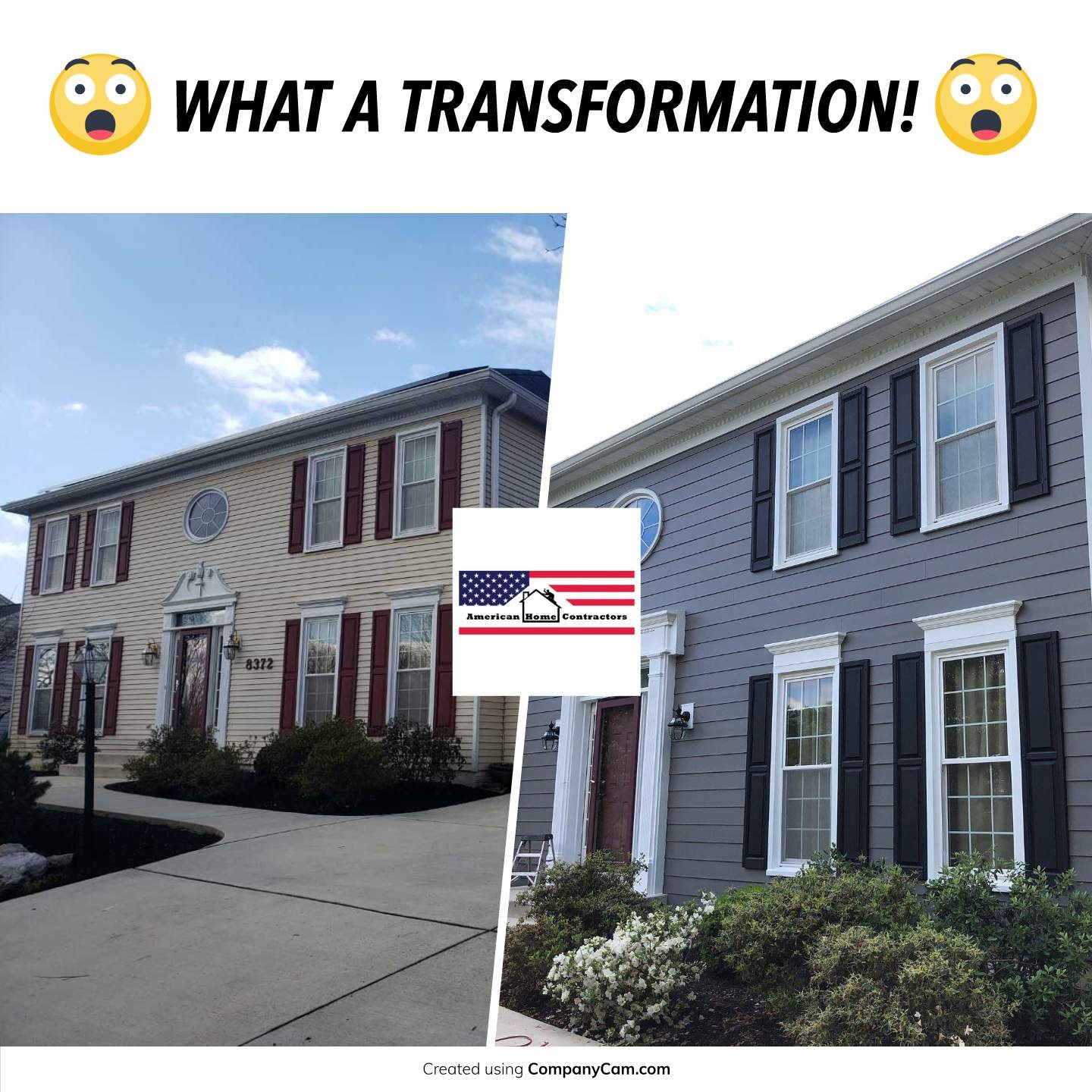 Siding Replacement using James Hardie siding by American Home Contractors