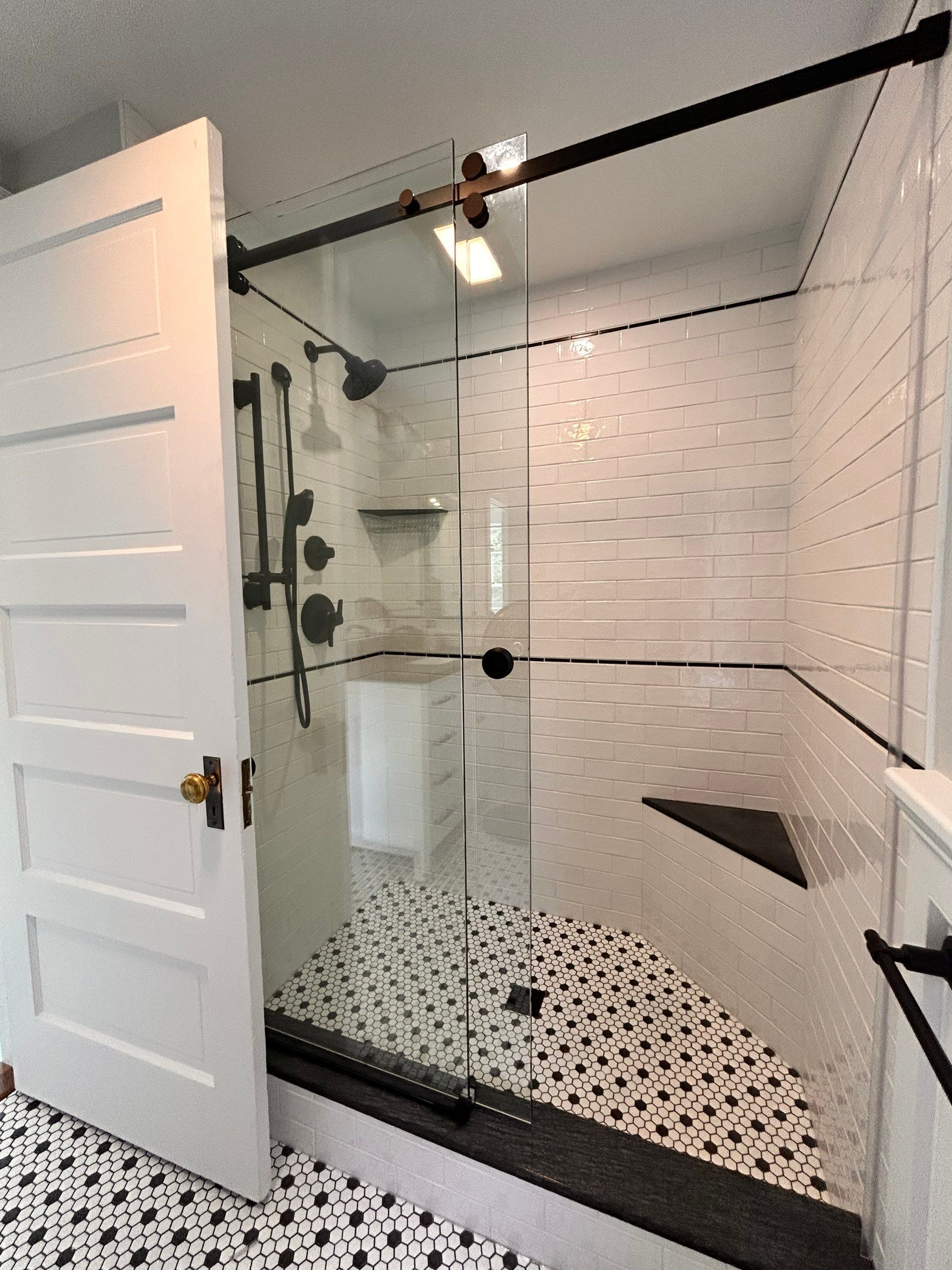 CRL Deluxe Serenity Shower using Tempered Shower Glass by Cheshire Glass Company