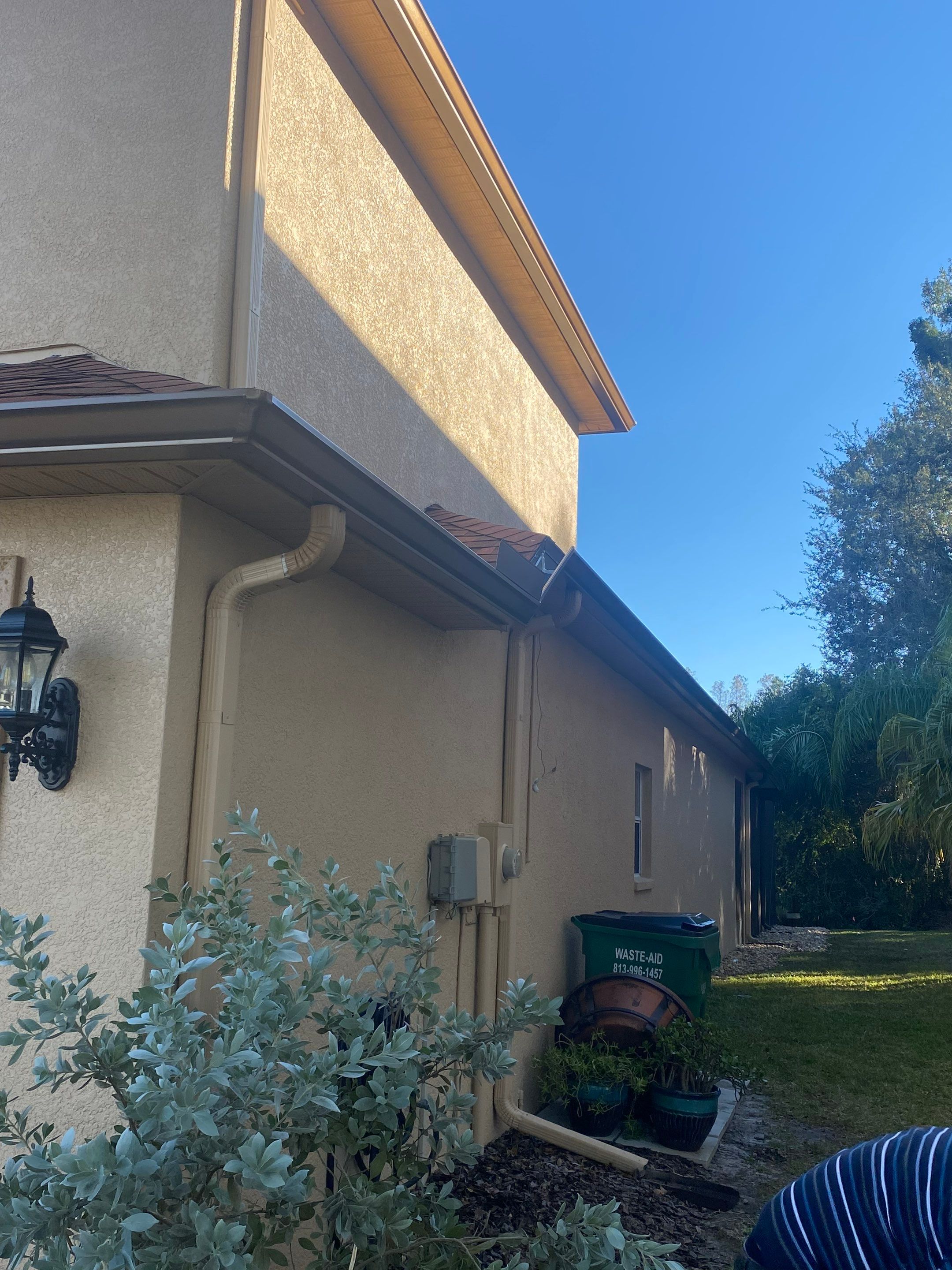 6 Inch Seamless Gutters using Copper Gutters in Wesley Chapel FL by Gutter Professors
