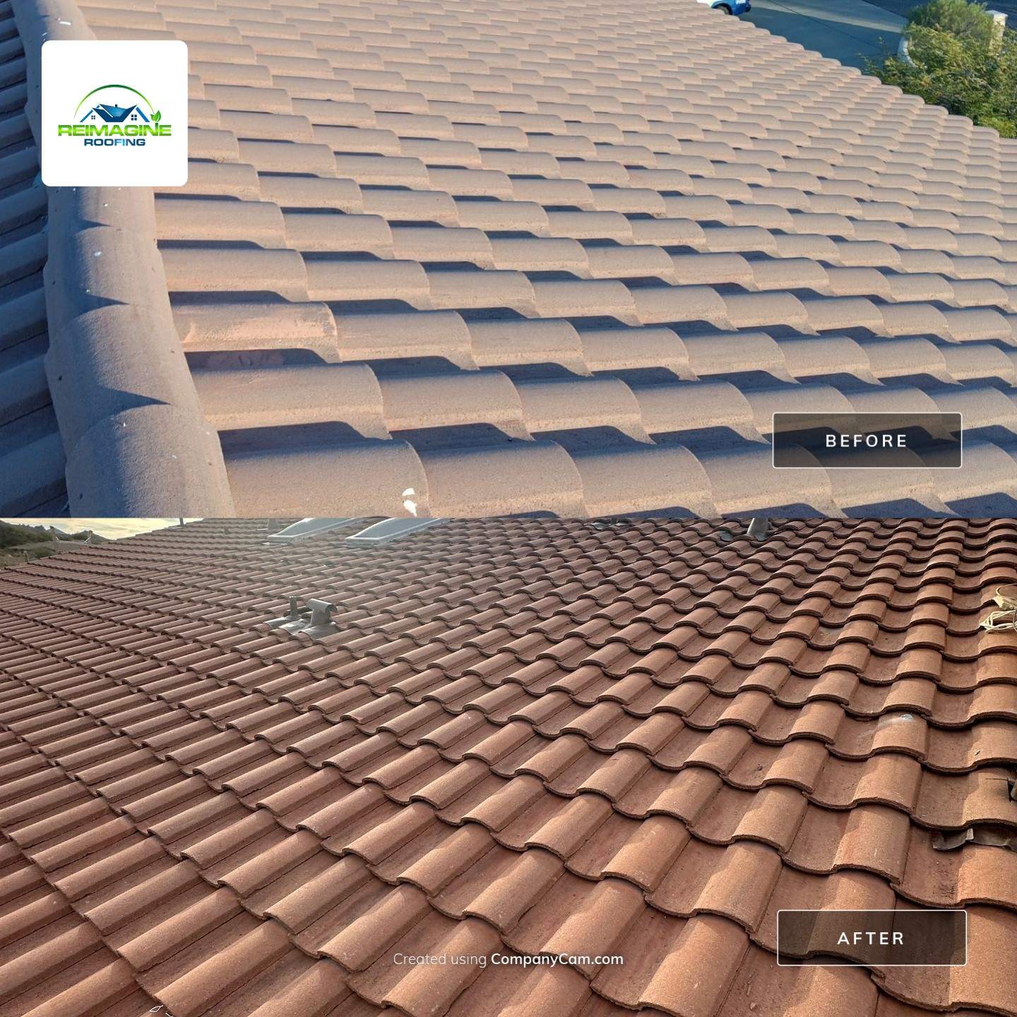 Terracotta Concrete Tiles by Reimagine Roofing