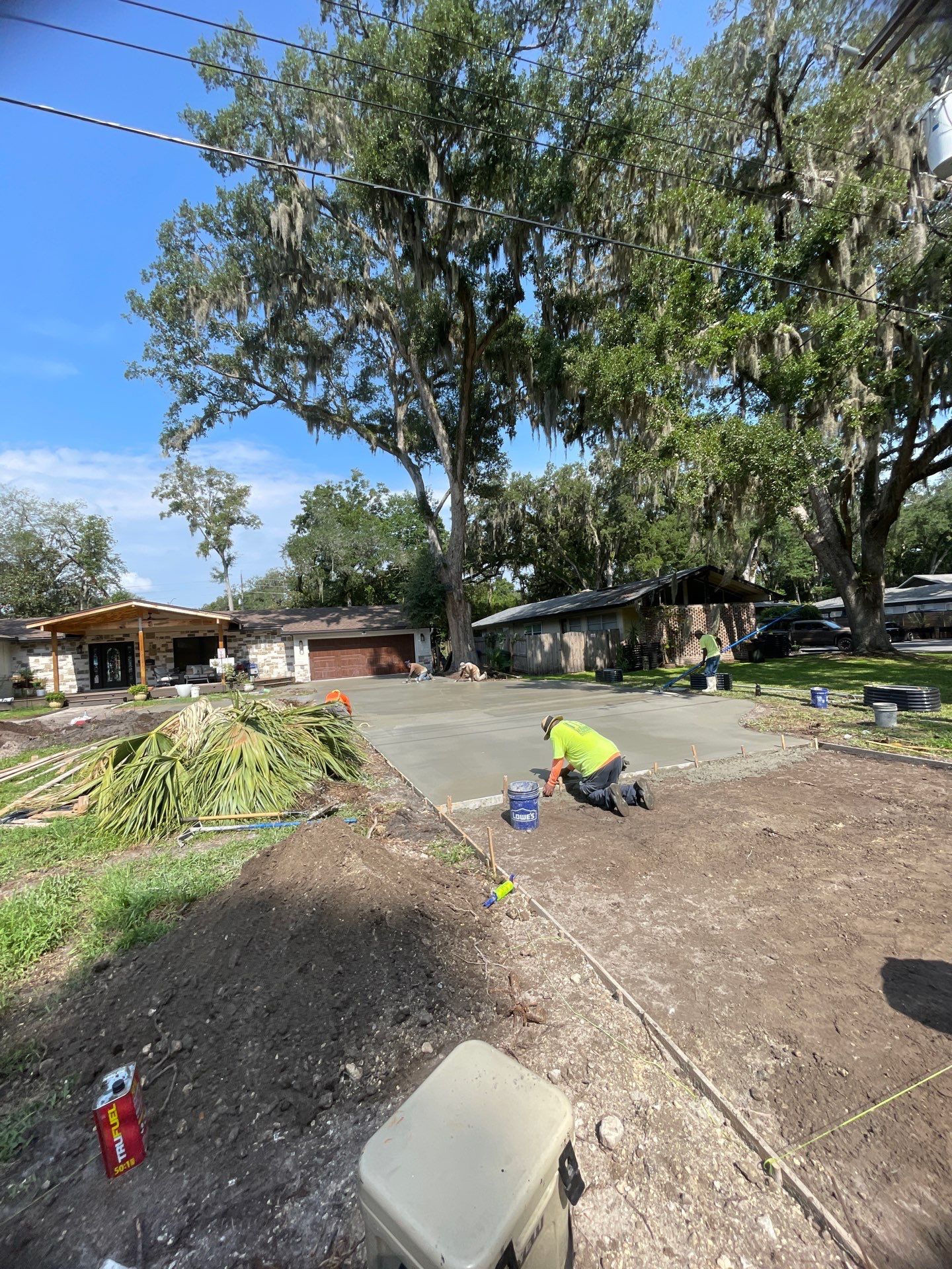 Concrete Driveway Replacement and Expansion in Orange Park by Burlington Concrete & Asphalt Inc