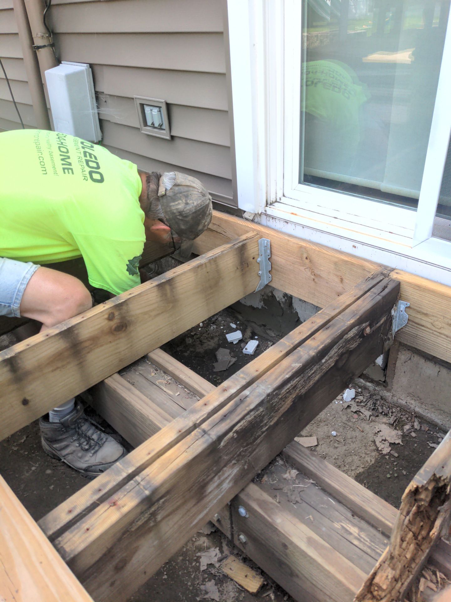 Interior Basement Waterproofing System and Egress Window Installation by Toledo Basement Repair 