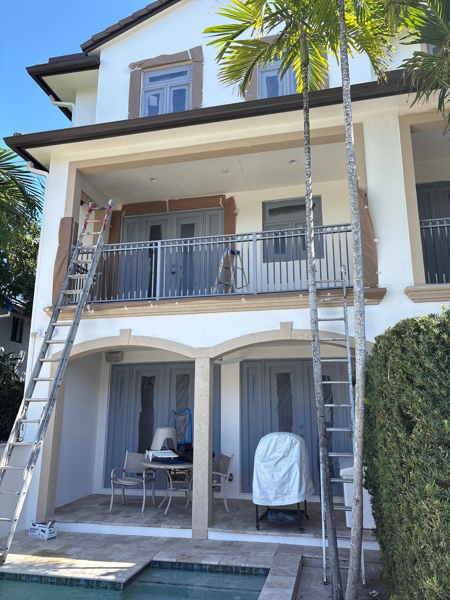 Large Scale Commercial Exterior Isle of Venice Drive, Fort Lauderdale by John “The Greek” Painting