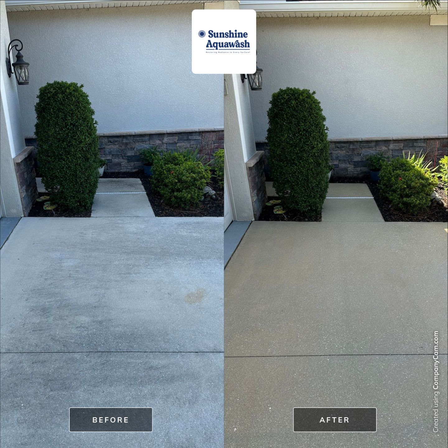 🚗 Concrete Driveway & Sidewalk Cleaning – Old Mill Preserve, Palmetto, FL by Sunshine AquaWash