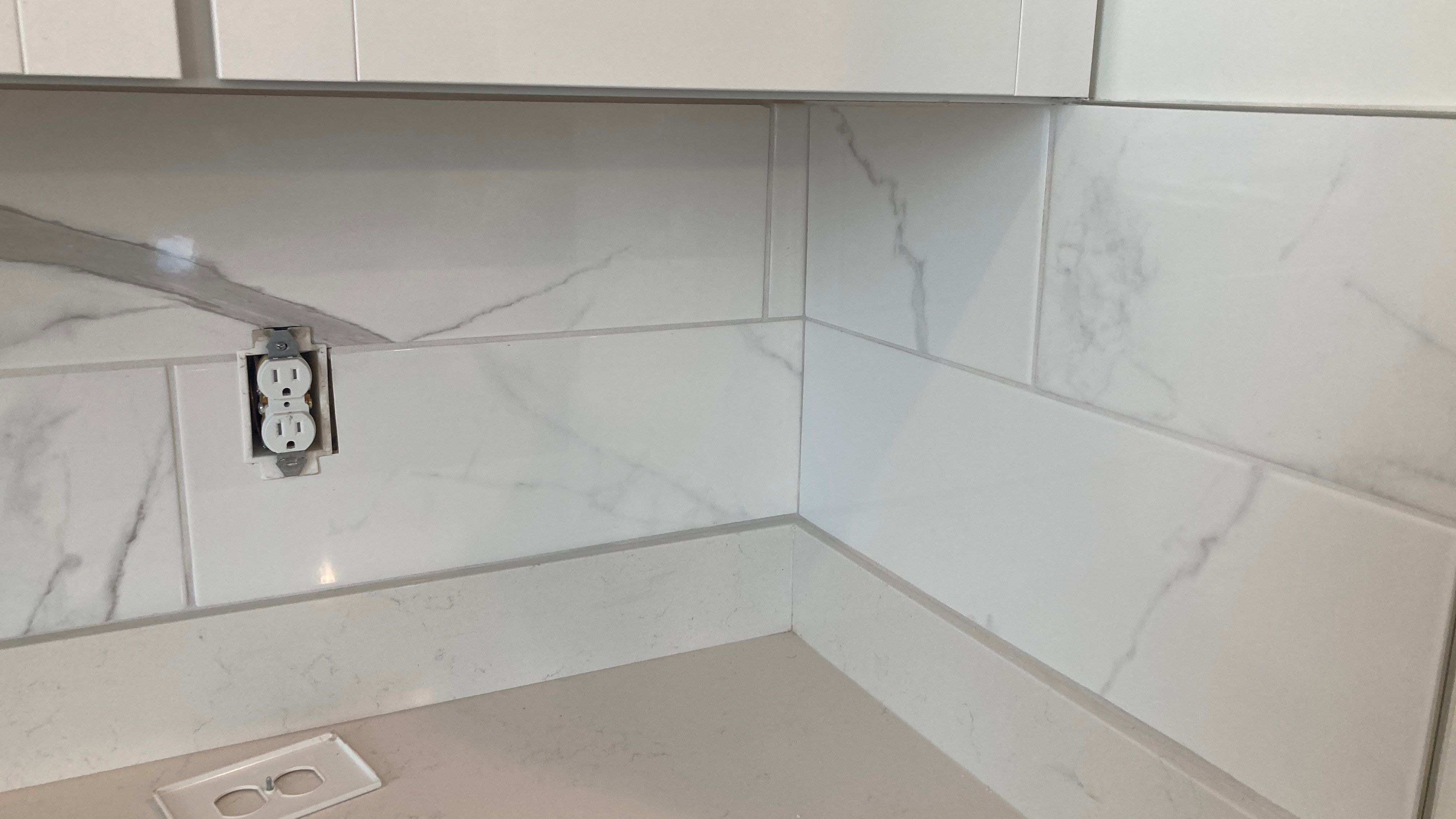 Marble Backsplash  by Footprints Floors of Nashville