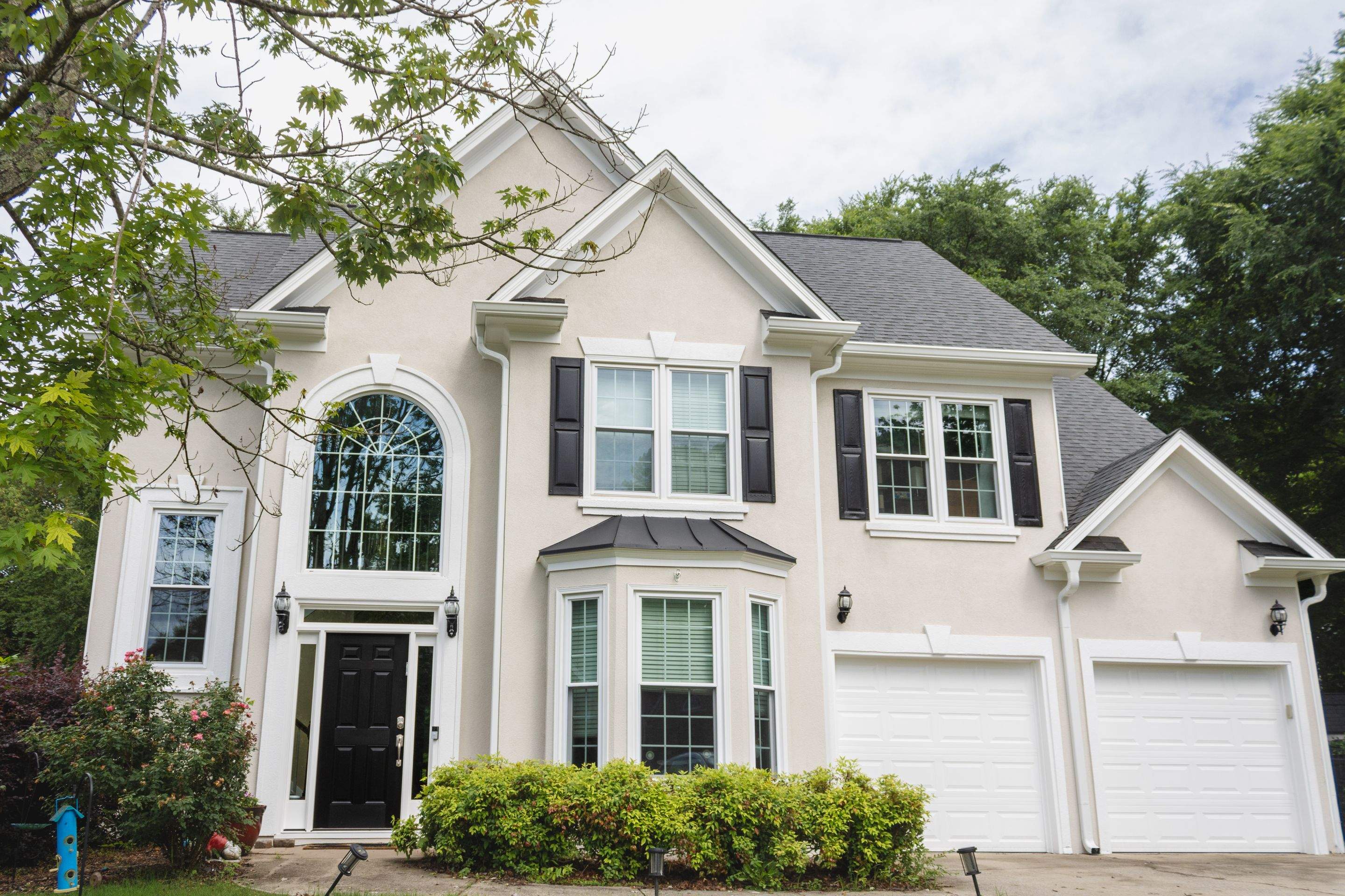 Marietta, GA Chimney Siding, Fascia, and Soffit Replacement using James Hardie Lap Siding, Hardie Trim, and Hardie Panel by Nelson Exteriors